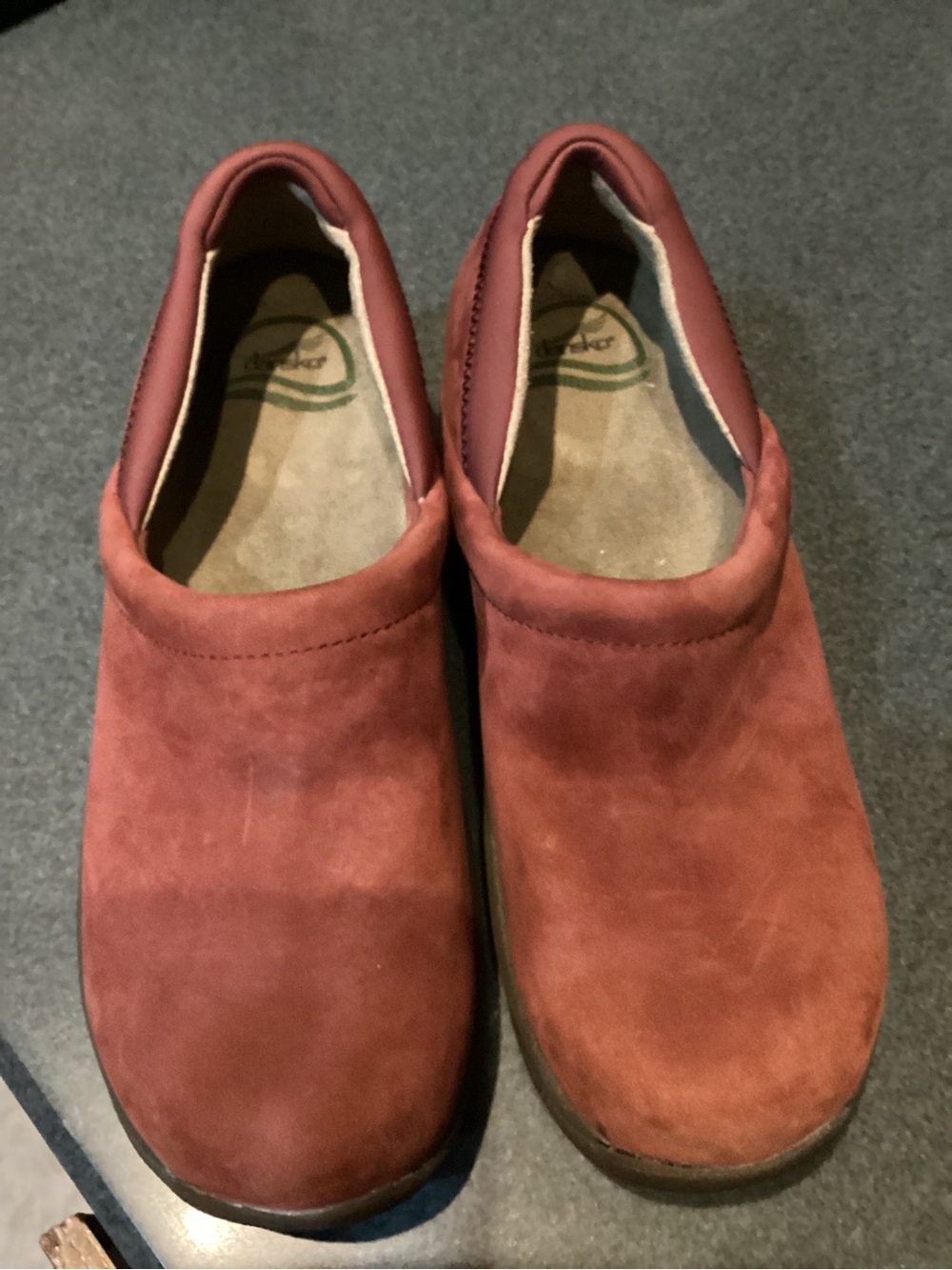 Dansko Women's Rust Suede Clogs